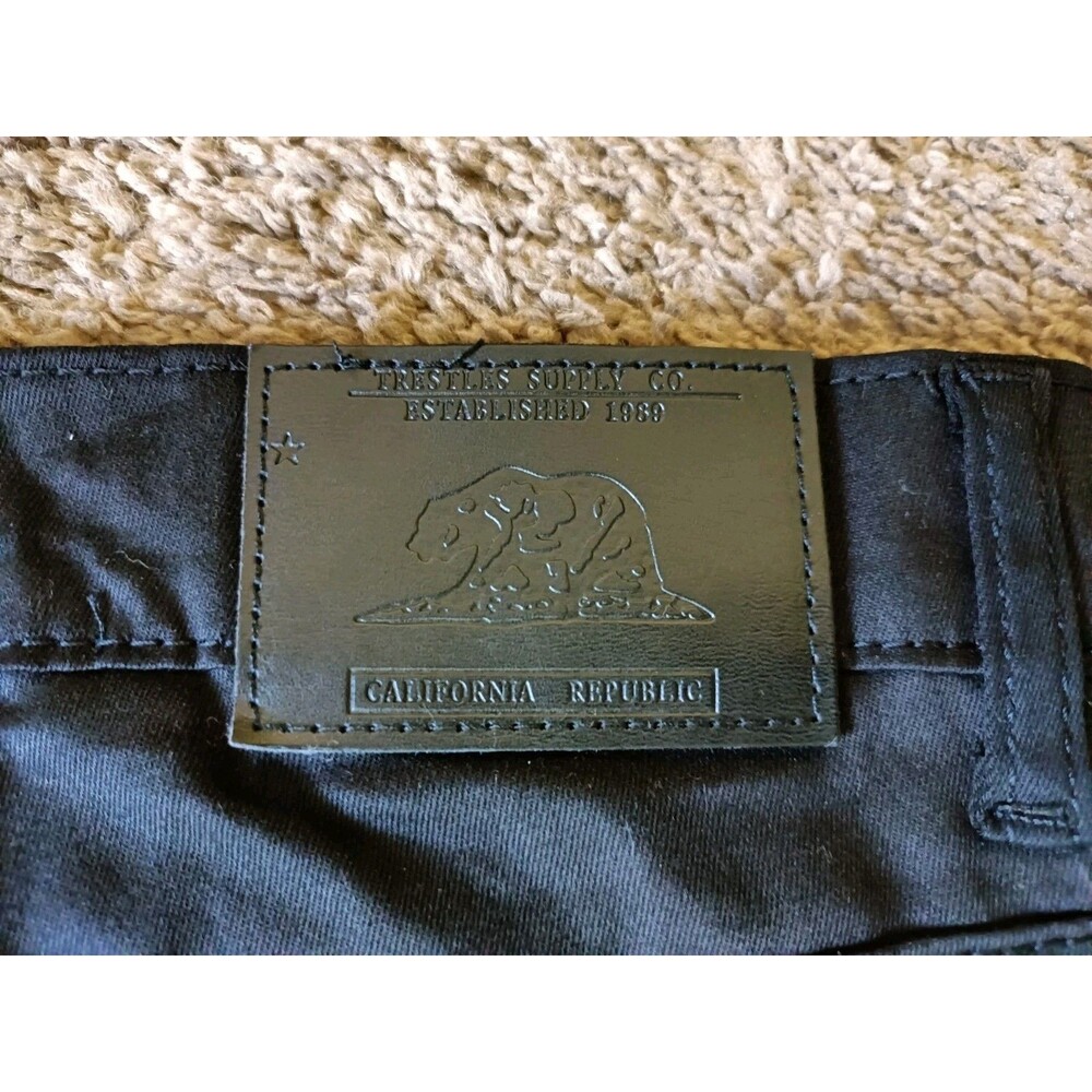 Trestle Supply Co. Pants Men's Size 42 Black Stretch - Picture 8 of 9